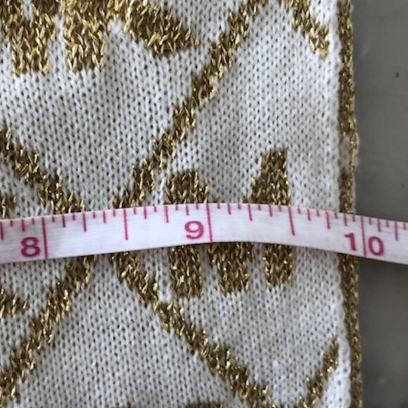 MICHAEL KORS Infinity Scarf Gold White Metallic NWOT - Picture 16 of 16